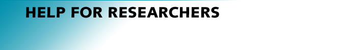 Help for Researchers